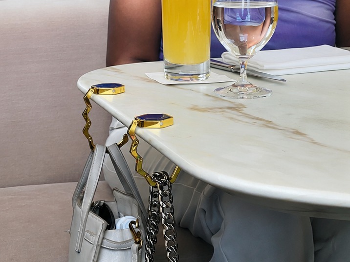 HERUNO HALO Fold at a restaurant table